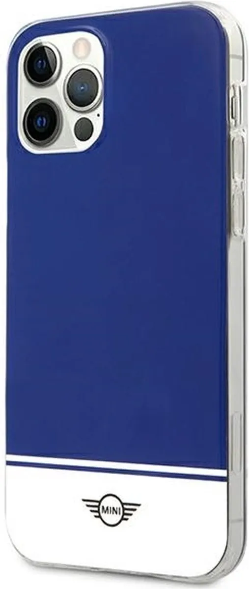 Mini iPhone 12 Pro Max Hardcase Stripe Collection - Blauw - afbeelding 6 van 6