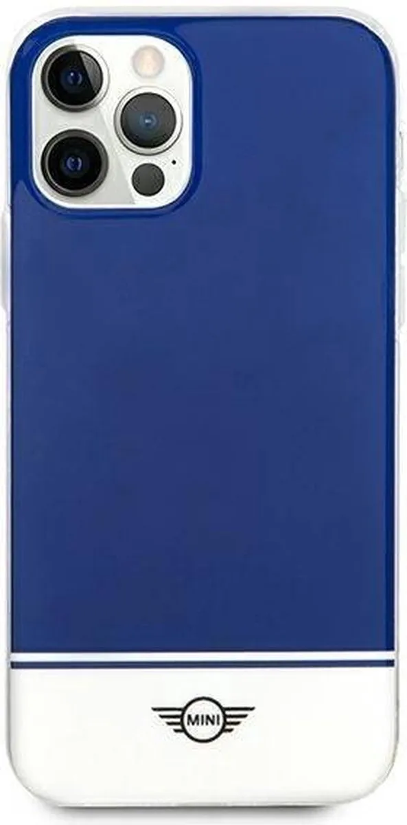 Mini iPhone 12 Pro Max Hardcase Stripe Collection - Blauw