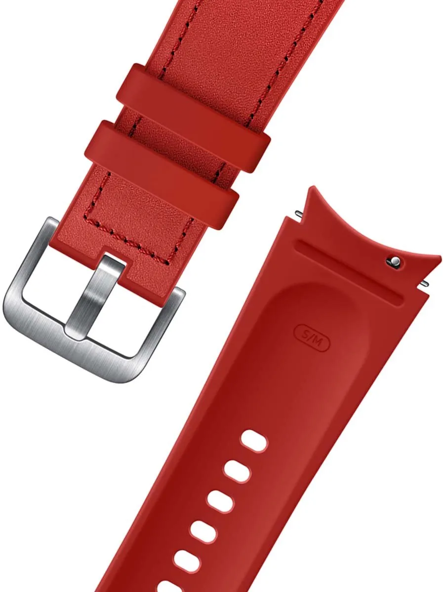Samsung Hybrid Leather Band M/L - Rood