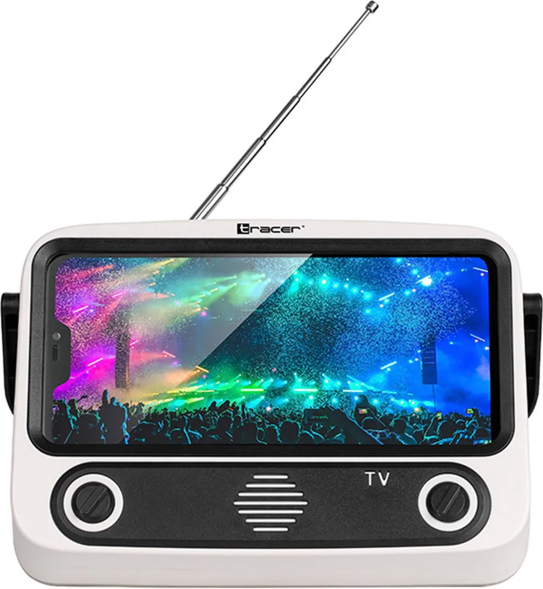 Trust Tracer TV79 Telefoonstandaard met Bluetooth Luidspreker - 6 Inch - Wit - afbeelding 6 van 6