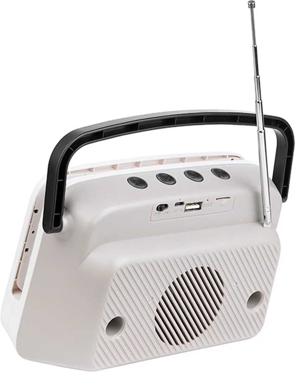 Trust Tracer TV79 Telefoonstandaard met Bluetooth Luidspreker - 6 Inch - Wit - afbeelding 4 van 6