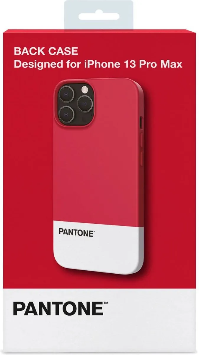 Celly Pantone Back Cover iPhone 13 Pro Max PT-PC1009R1 - Rood