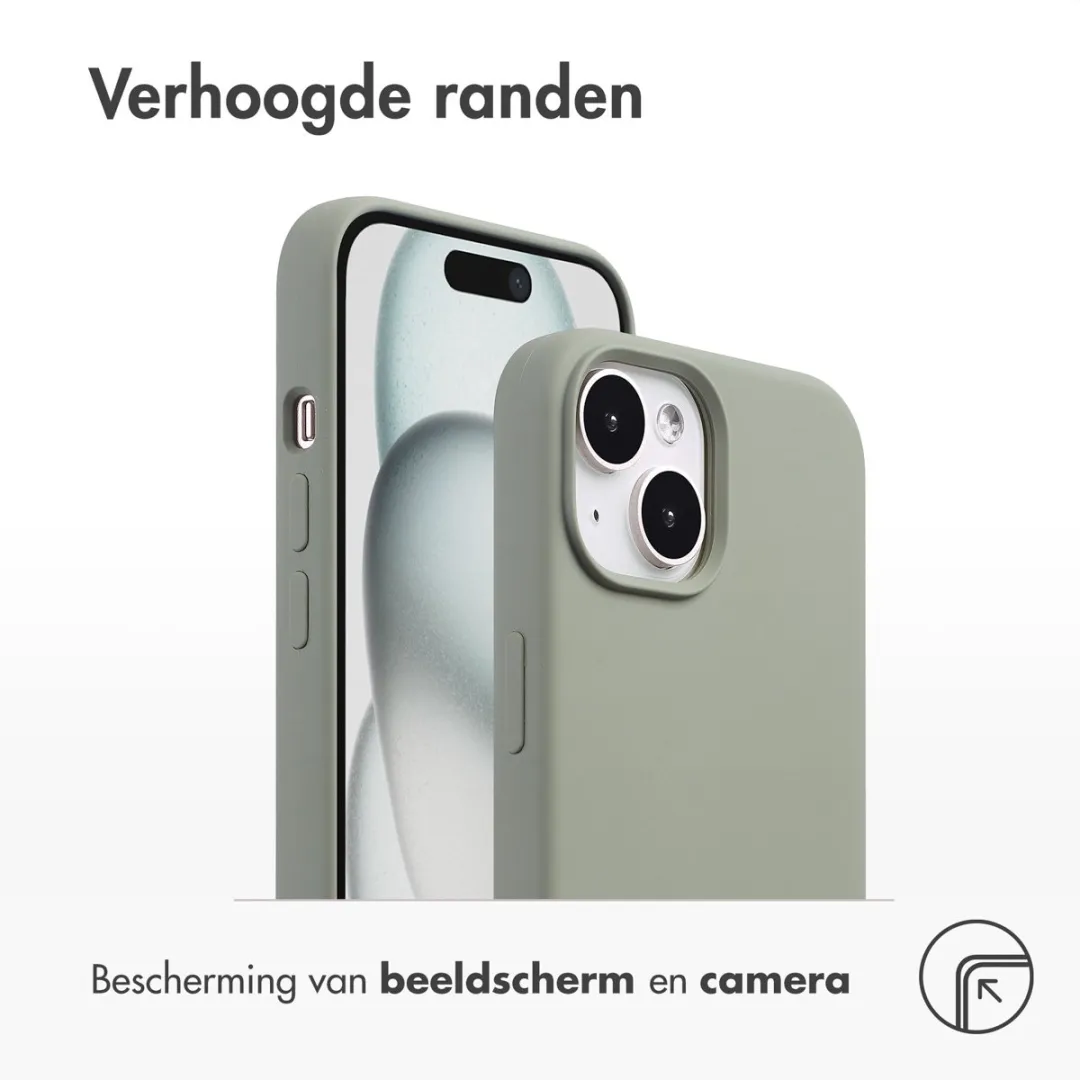 Accezz iPhone 15 MagSafe Hoesje - Olijfgroen