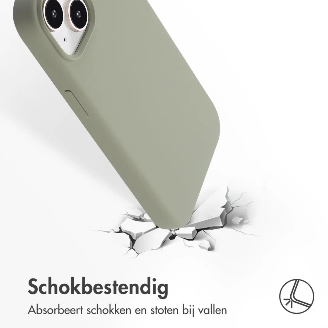 Accezz iPhone 15 MagSafe Hoesje - Olijfgroen - afbeelding 6 van 6