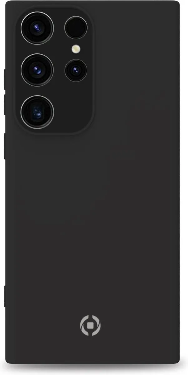 Celly Cromo Siliconen Hoesje Samsung Galaxy S23 Ultra - Zwart