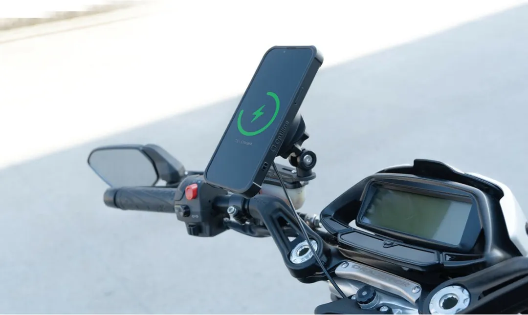 Lampa Optiline Draadloze Oplader Scooter - SAE Aansluiting - Zwart