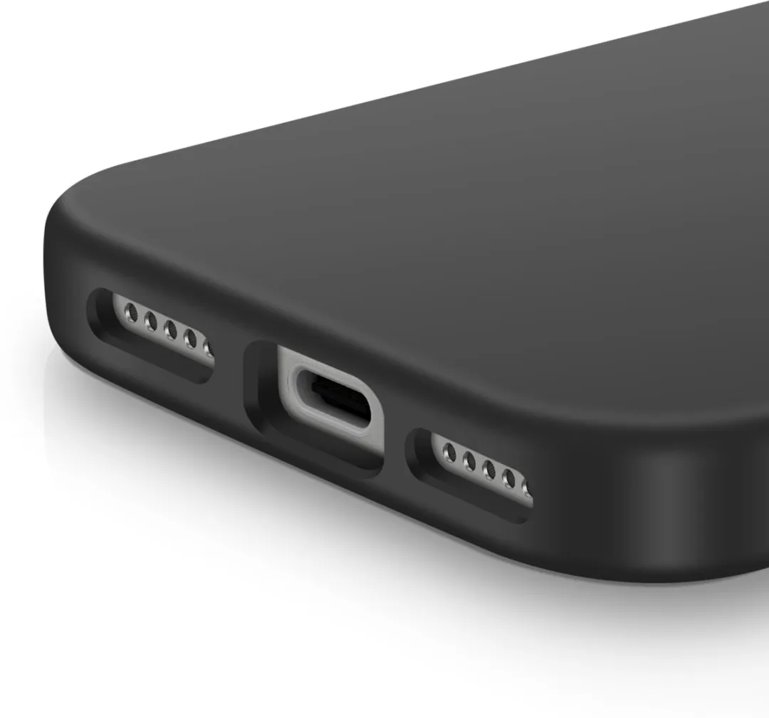 4Smarts MagSafe Siliconen Hoes iPhone 17 Pro - Zwart - afbeelding 6 van 6