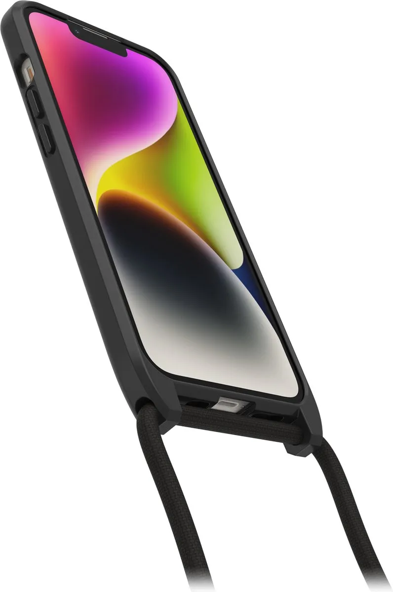 OtterBox React Necklace iPhone 14 Plus Hoesje met Koord Zwart
