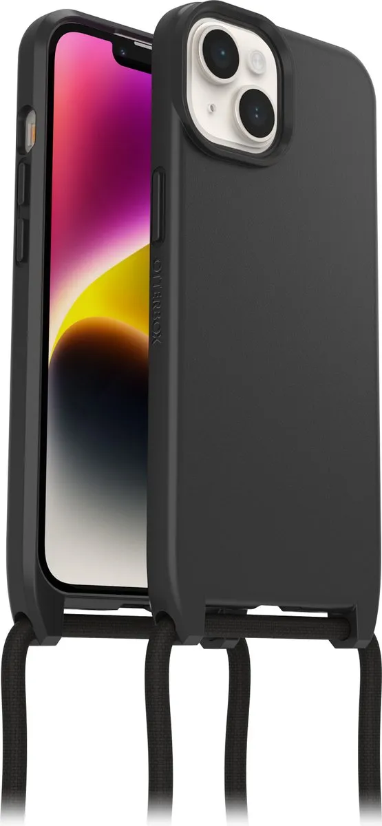 OtterBox React Necklace iPhone 14 Plus Hoesje - Zwart - afbeelding 6 van 6