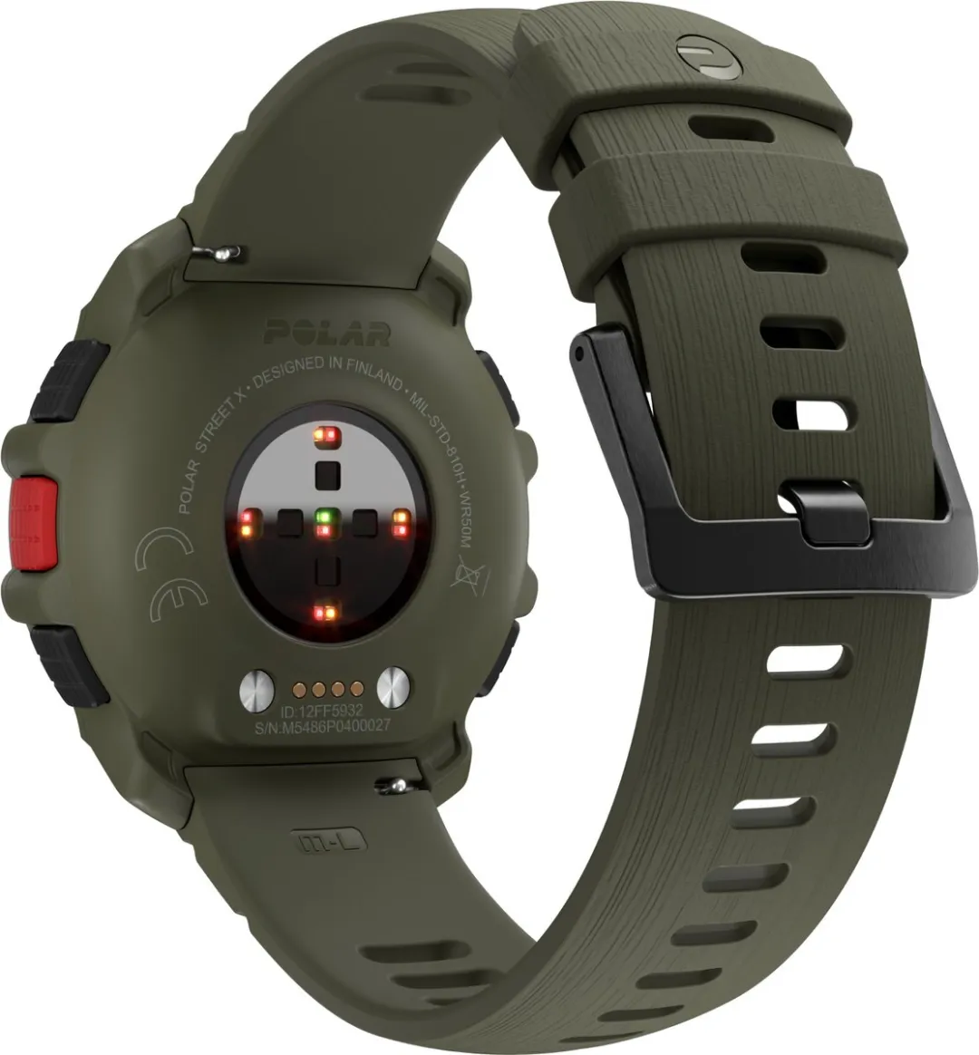 Polar Street X Siliconen Horlogeband 22mm - Groen