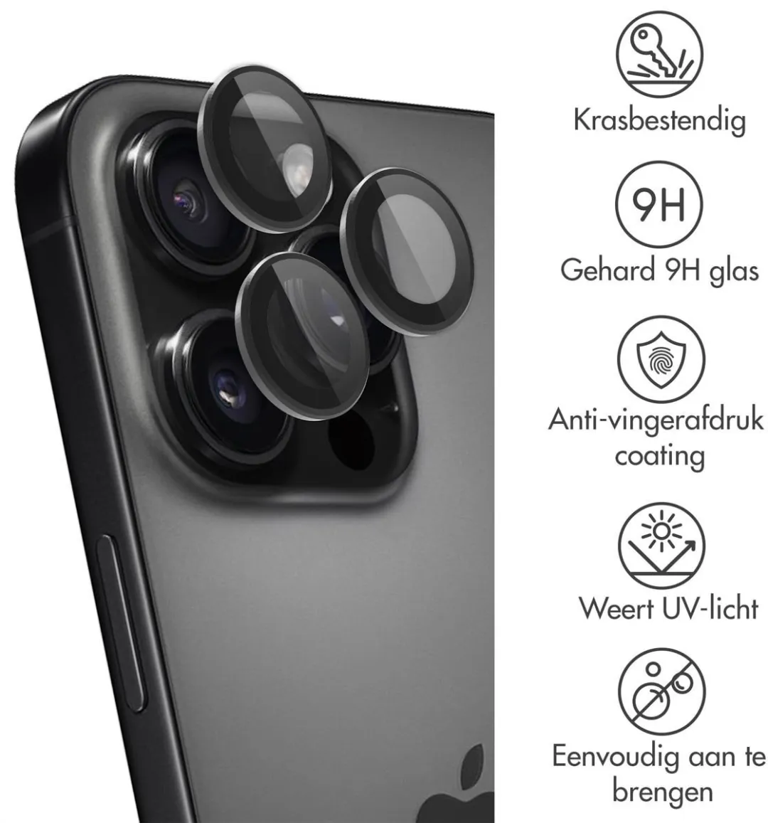 Imoshion iPhone 16 Pro Schermbeveiliging - Verhard Glas