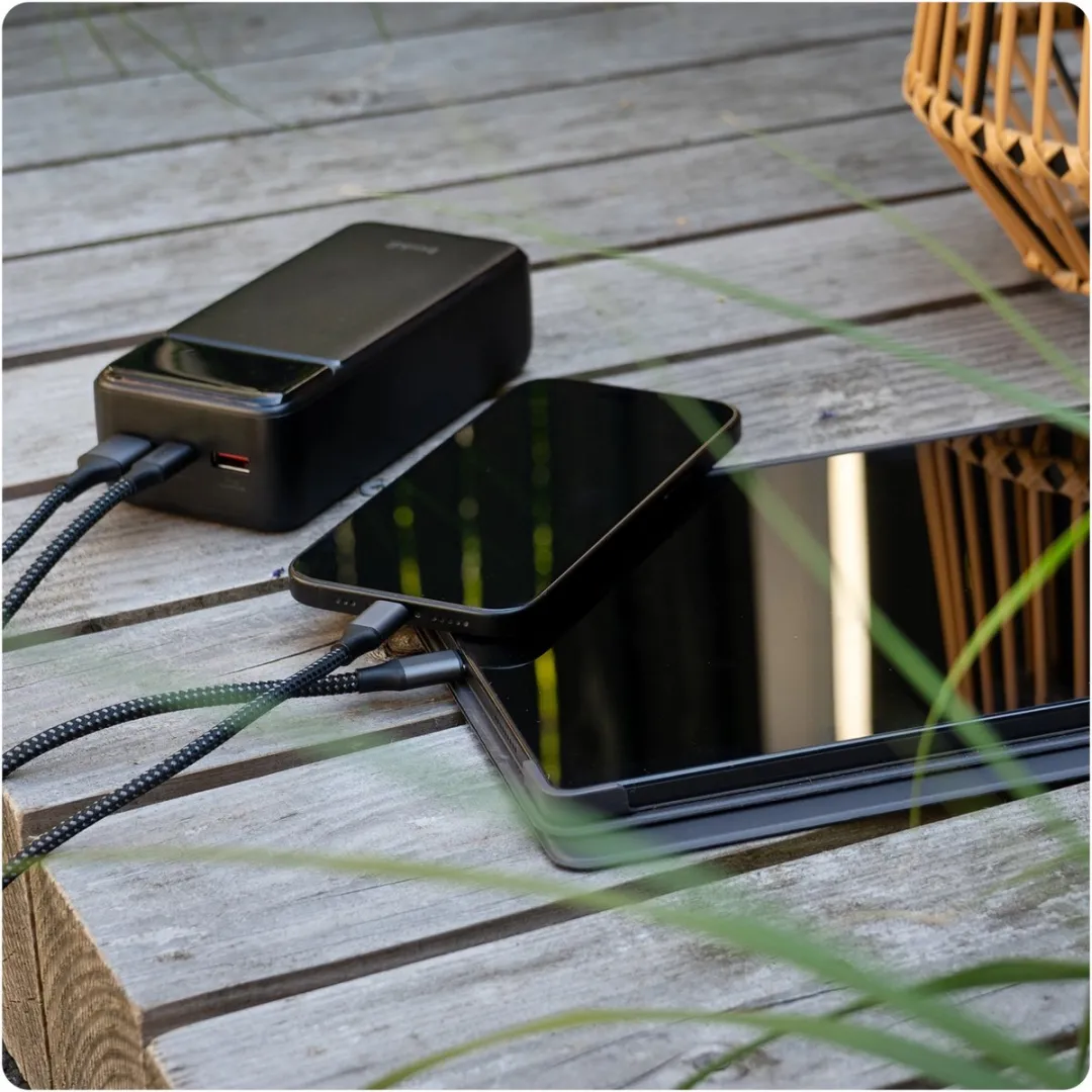 Buddi Boost 30.000mAh Powerbank - USB-A/USB-C - 22,5W - Zwart