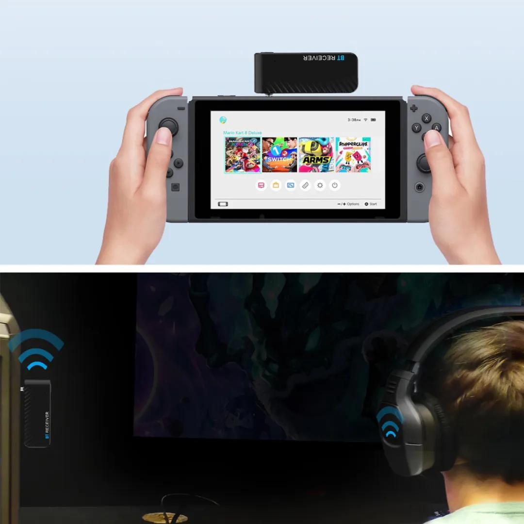 4Smarts B9 Bluetooth Audio Transmitter - Aux - Zwart