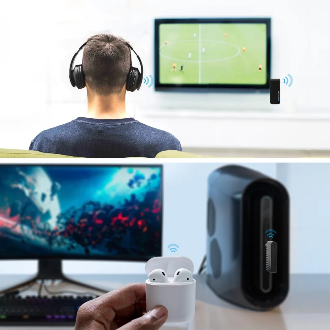 4Smarts B9 Bluetooth Audio Transmitter - Aux - Zwart