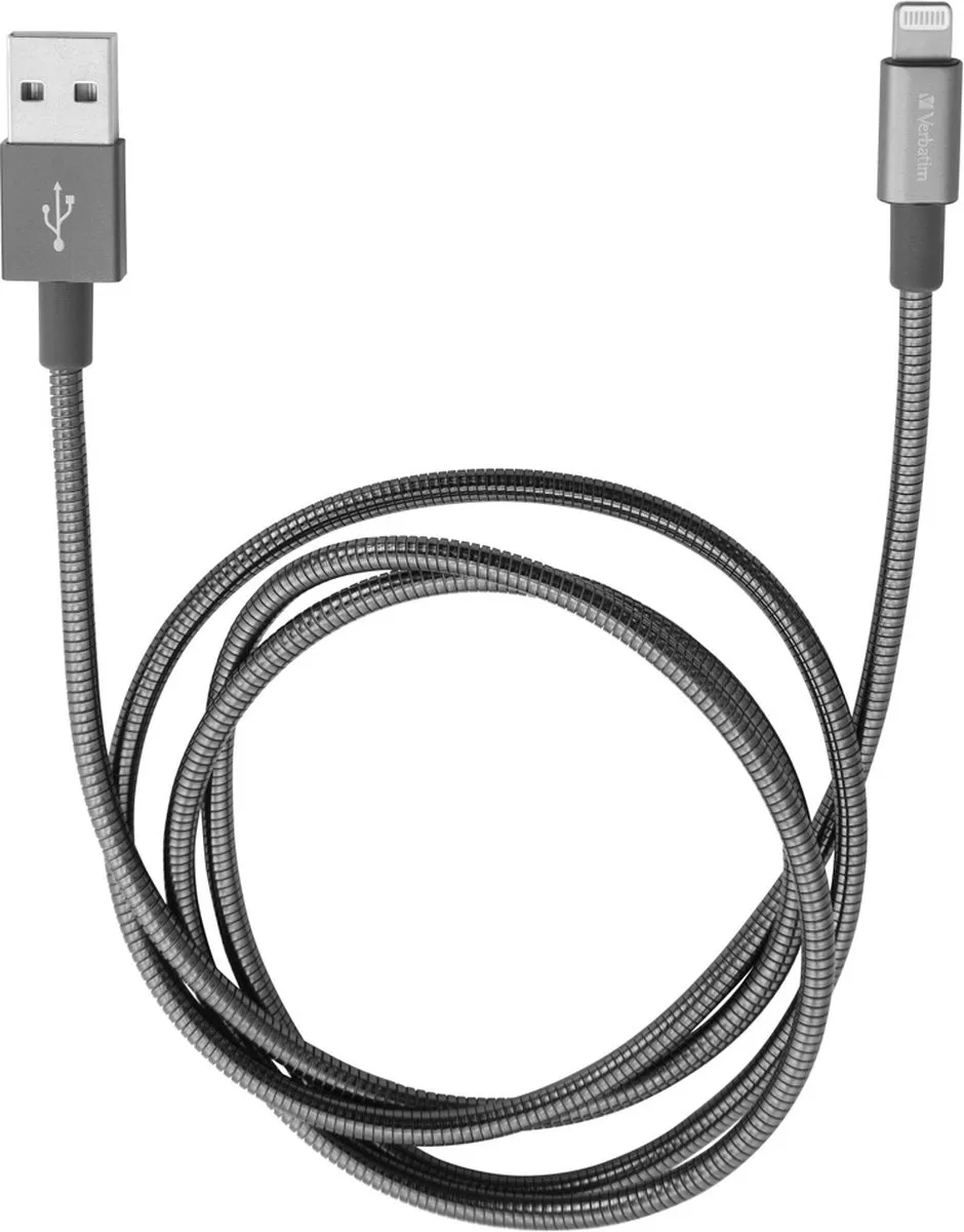 Verbatim Lightning-kabel Sync & Charge 100cm - Grijs