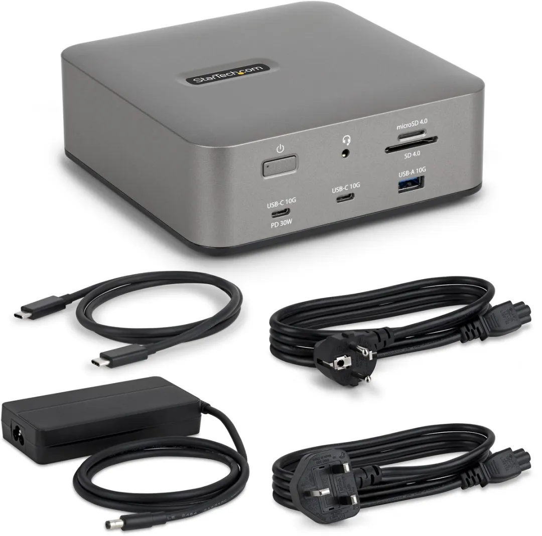 Startech 215UE-TB5USB4DOCK Thunderbolt 5 Laptopdock - Grijs - afbeelding 5 van 6