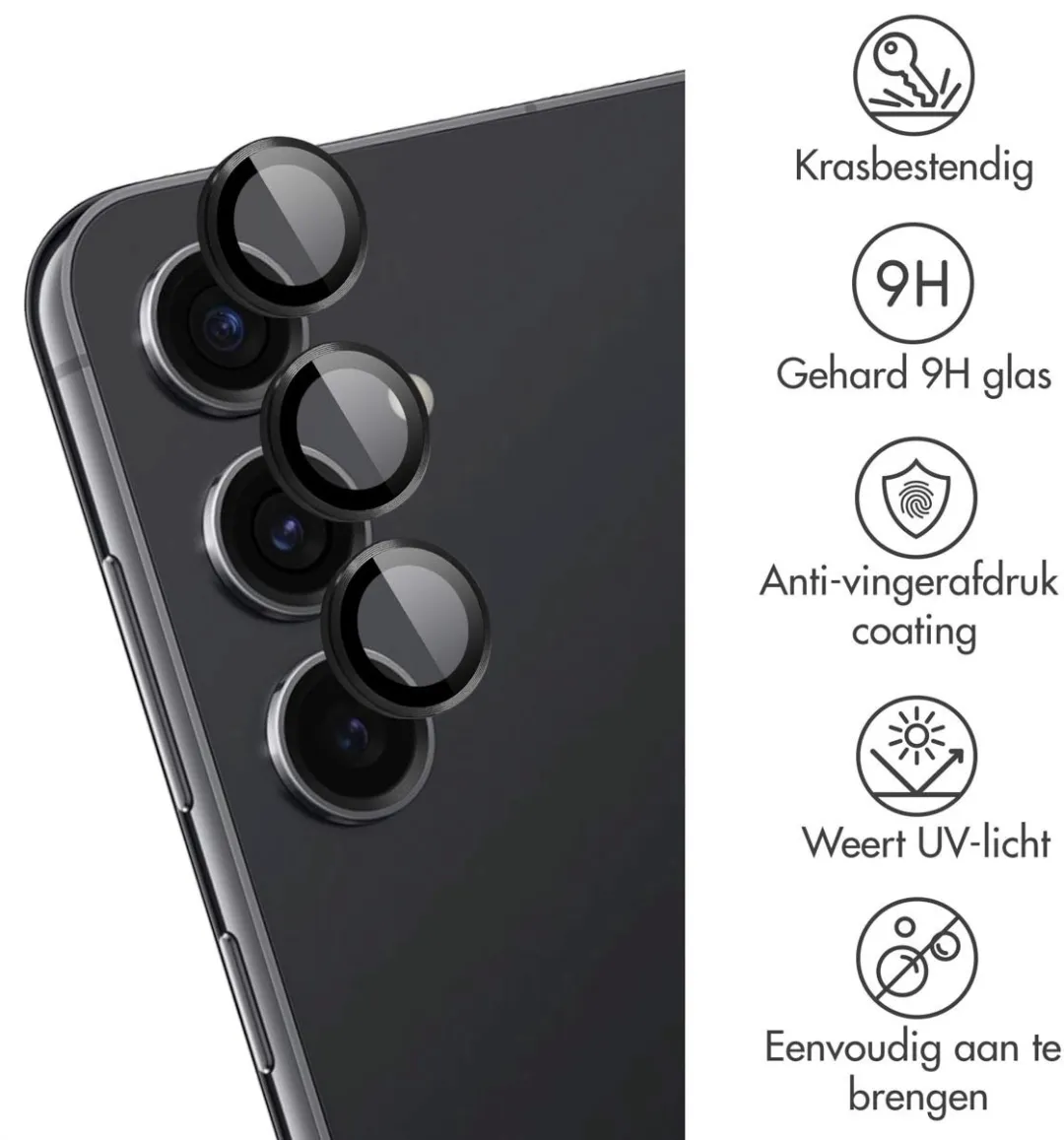 imoshiion Screenprotector Gehard Glas Samsung Galaxy S24 FE - Camera Lens
