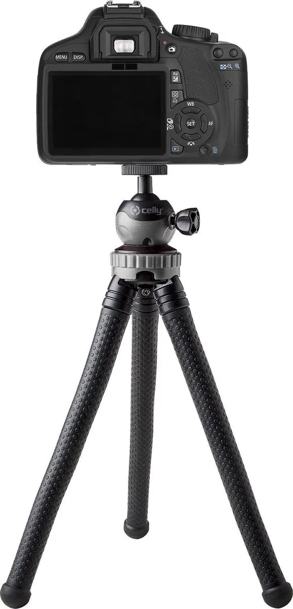 Celly Clickflextri Smartphone Statief 8021735741503 - Zwart