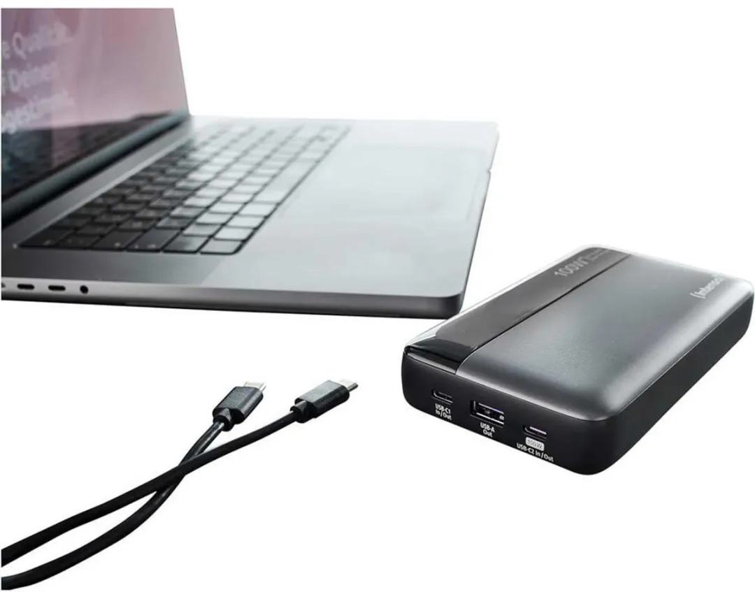 Intenso HE20000 Powerbank 20000mAh - Grijs-zwart