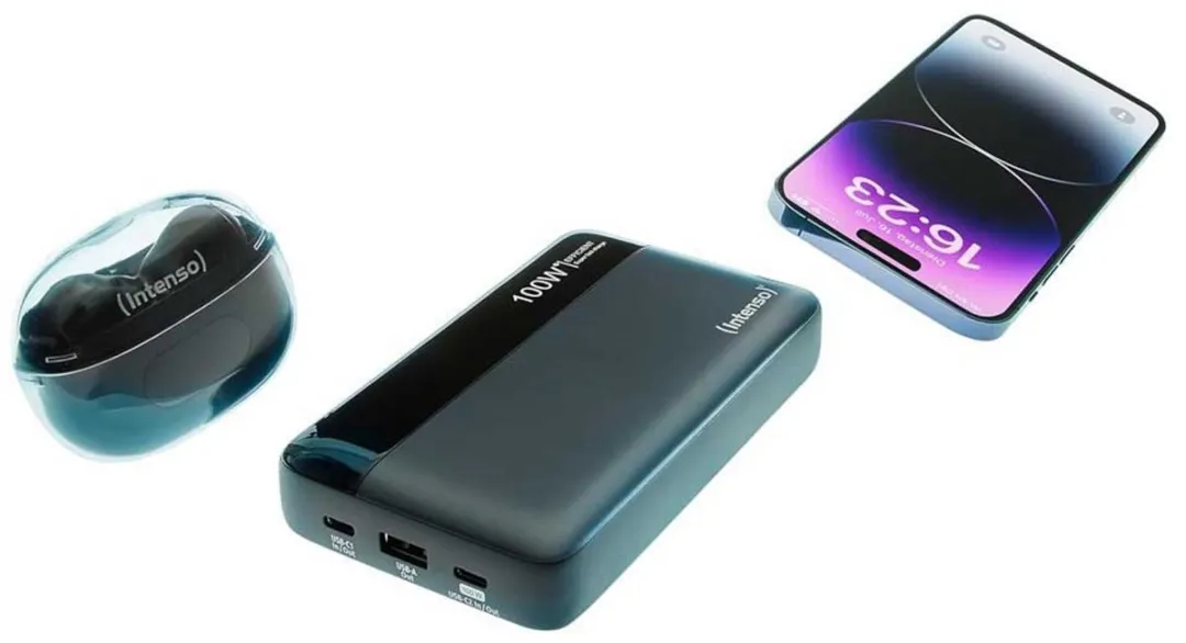 Intenso HE20000 Powerbank 20000mAh - Grijs-zwart - afbeelding 6 van 6