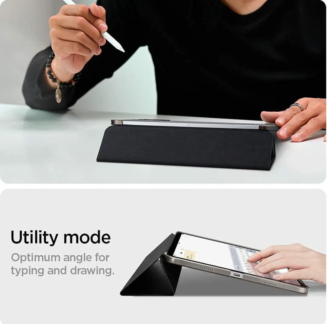 Spigen Smart Fold ACS03335 Hoes - Apple iPad Pro 11 (2018) - Zwart - afbeelding 3 van 6