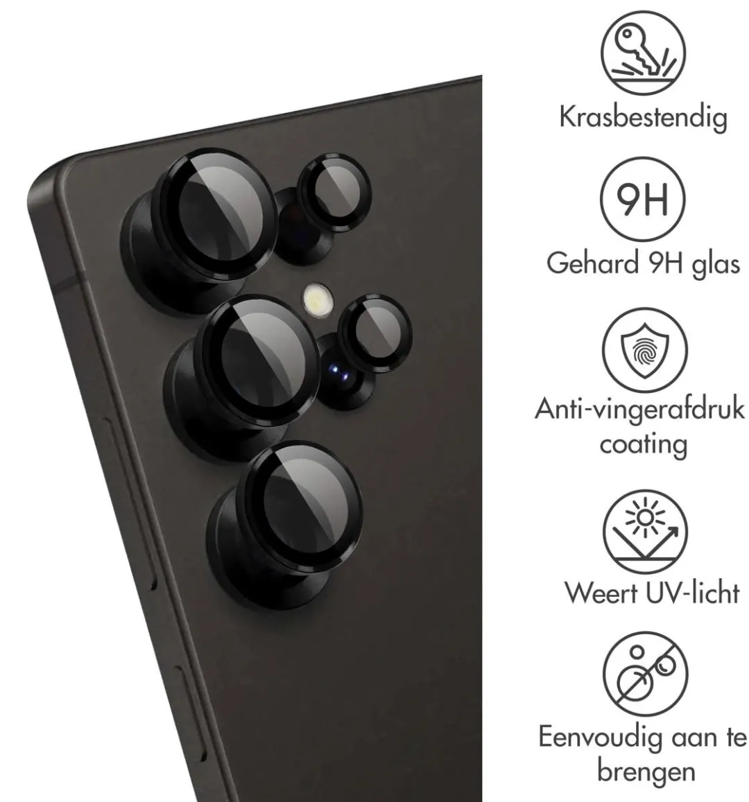 imoshiion Screenprotector Gehard Glas Samsung Galaxy S25 Ultra - Camera Lens