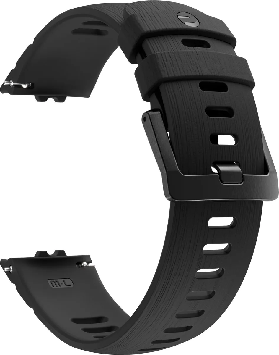 Polar Street X Horlogeband Siliconen Night Black - 22mm