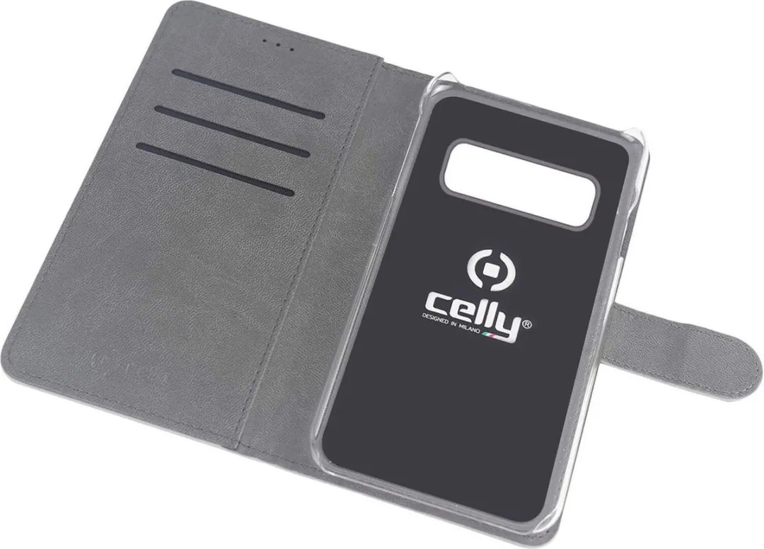 Celly Wally891WH Boekmodel Hoesje Samsung Galaxy S10+ - 3 Pasjes - Wit