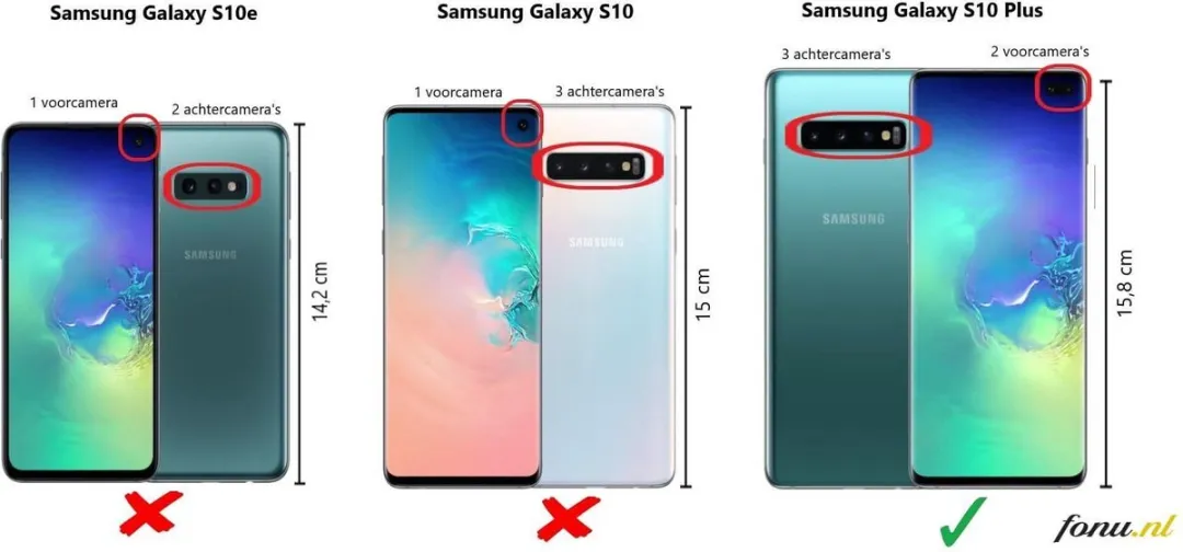 Celly Wally891WH Boekmodel Hoesje Samsung Galaxy S10+ - 3 Pasjes - Wit - afbeelding 6 van 6
