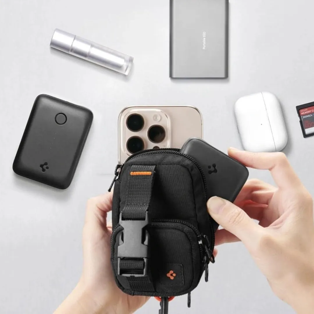 Spigen Snap Zip MagSafe Organizer 8800283301632 - Zwart