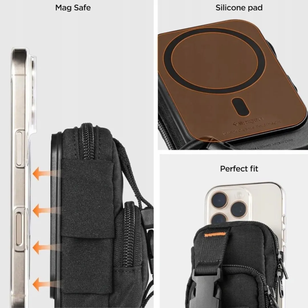 Spigen Snap Zip MagSafe Organizer 8800283301632 - Zwart