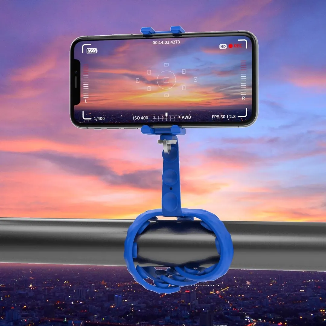 Celly Blauwe Squiddy Flexible Smartphonehouder - Blauw