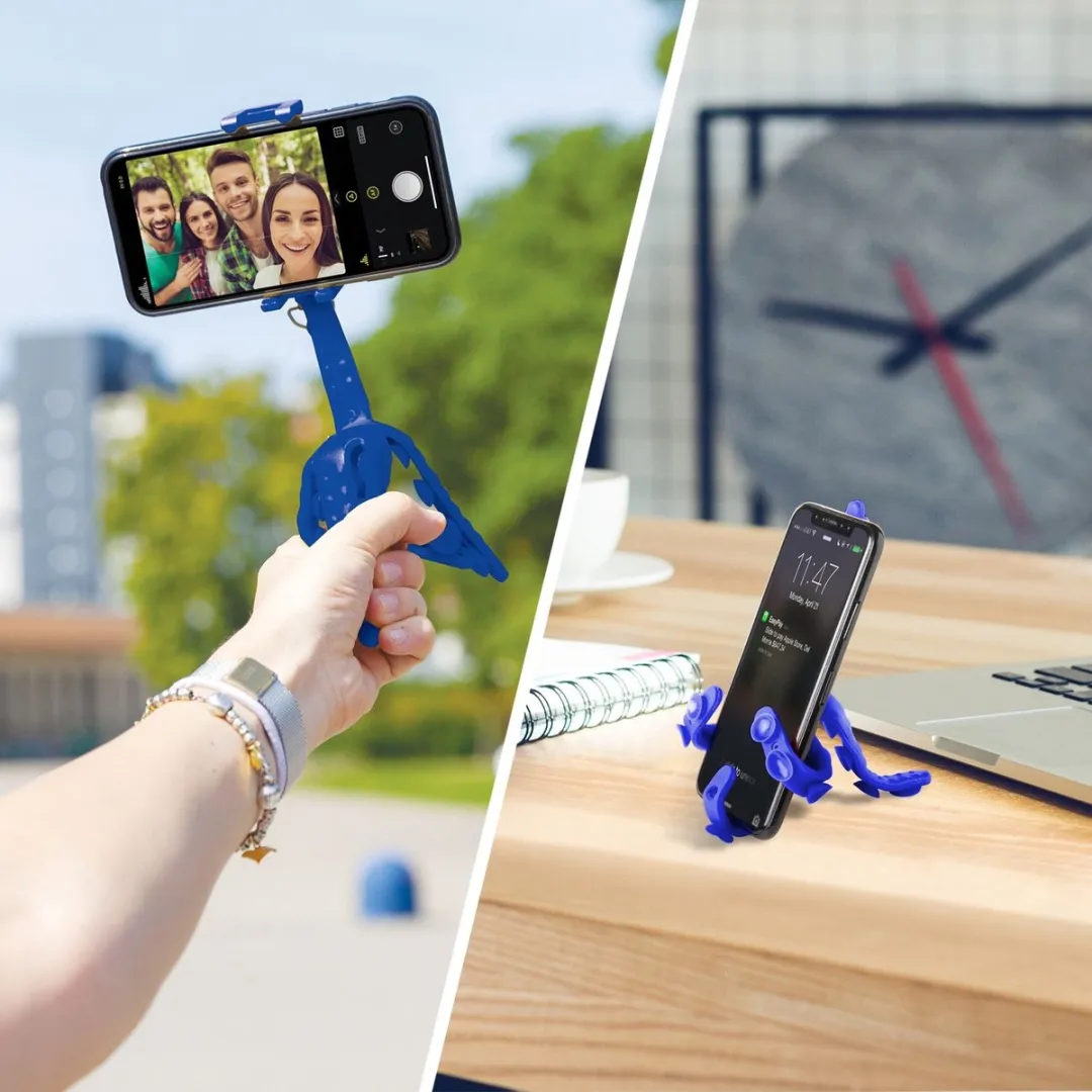 Celly Blauwe Squiddy Flexible Smartphonehouder - Blauw - afbeelding 6 van 6