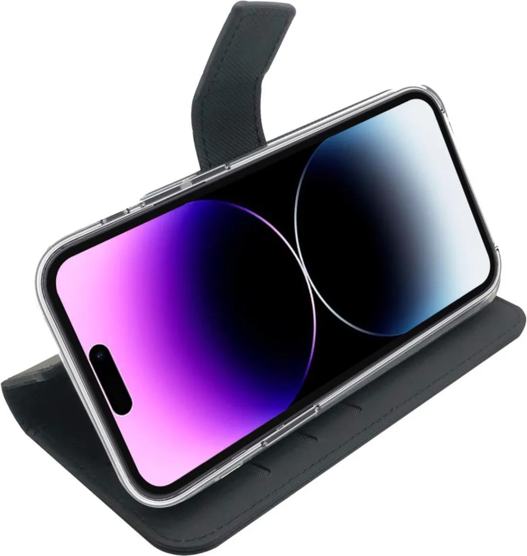 Celly Wally Bookcase Hoesje WALLY1027 - iPhone 14 Pro Max - Zwart