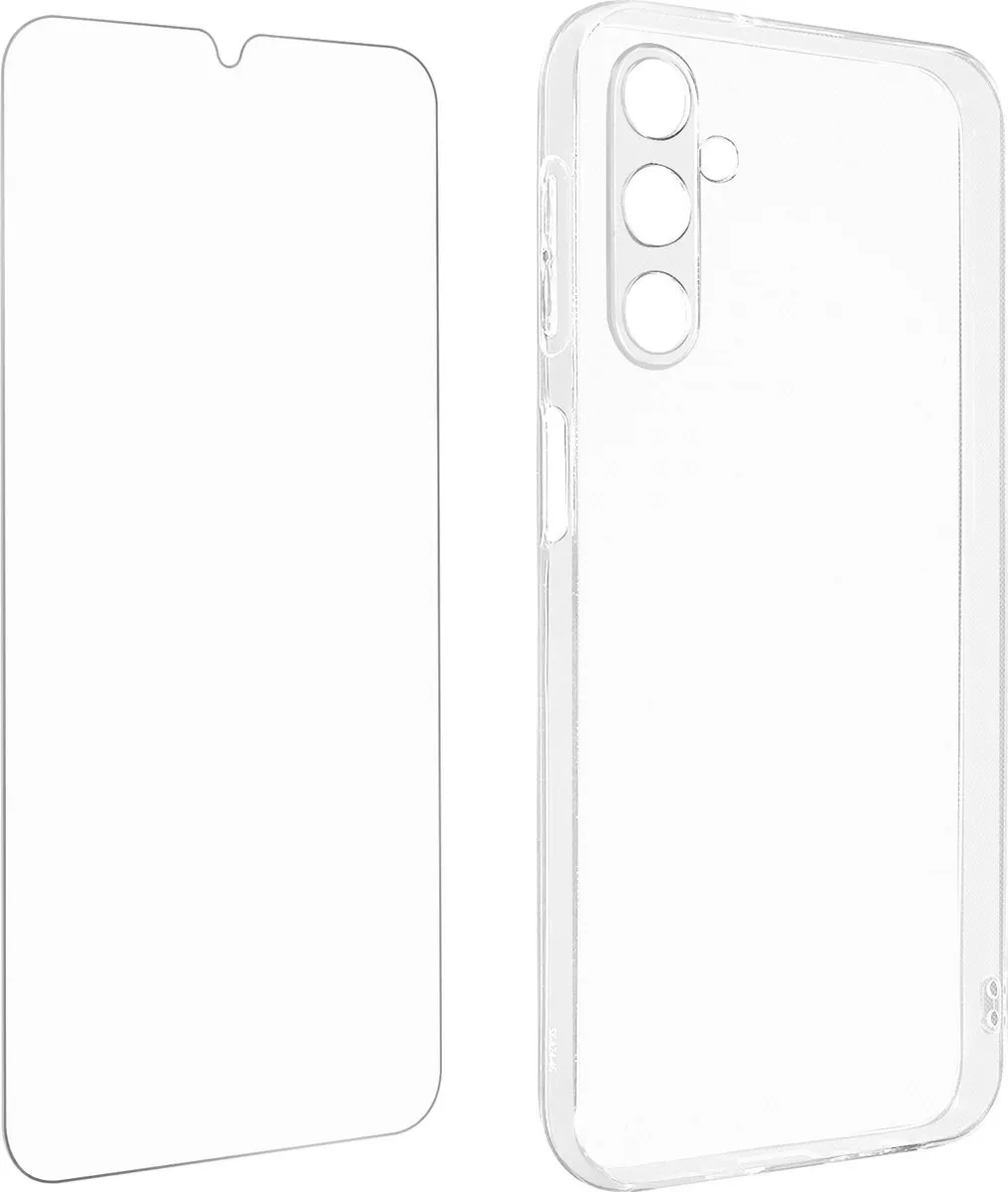 4Smart Samsung Galaxy A25 Hoes+Scherm 540519 - Transparant