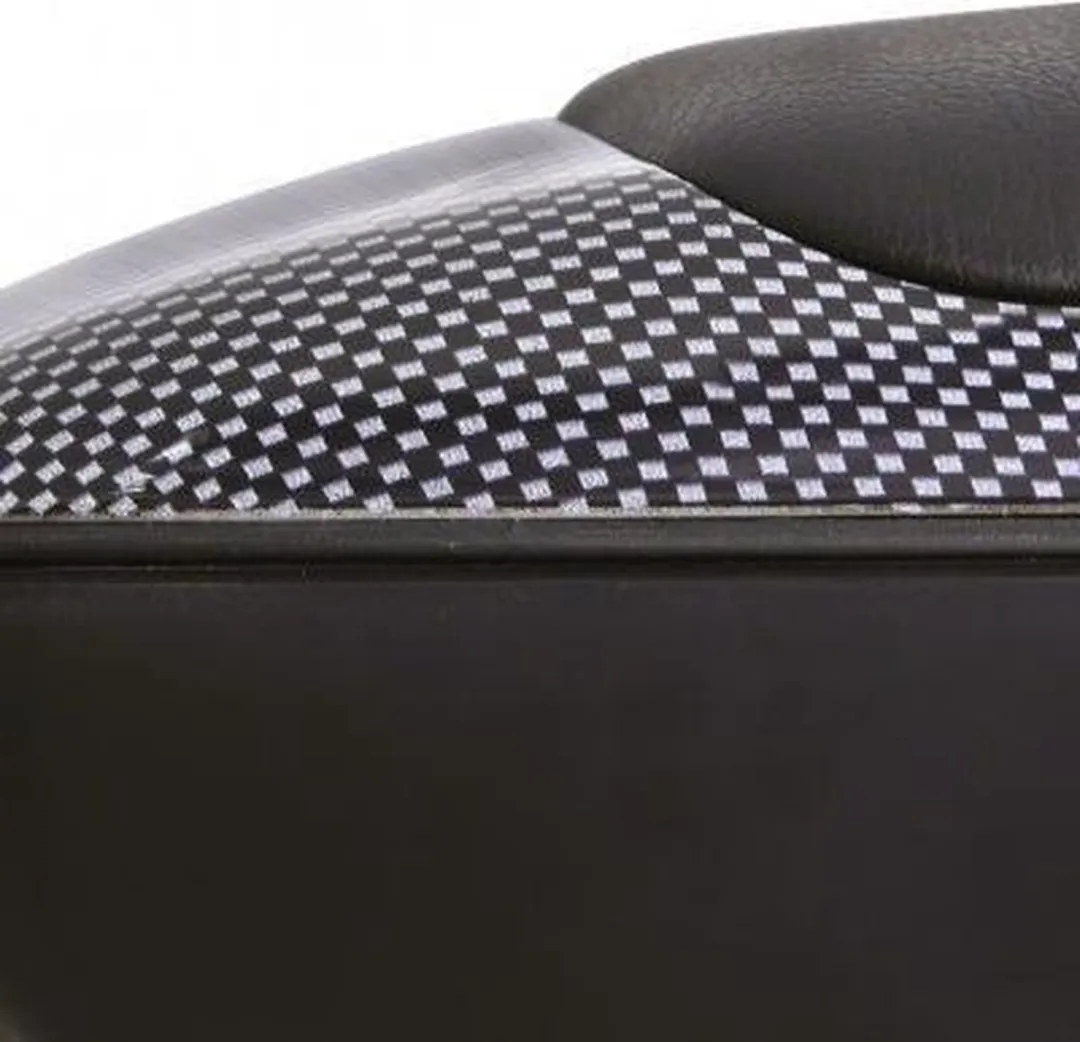 Carpoint Armsteun Middenconsole - Zwart & Carbon - 24-30cm Hoogte - 8-13cm Breedte