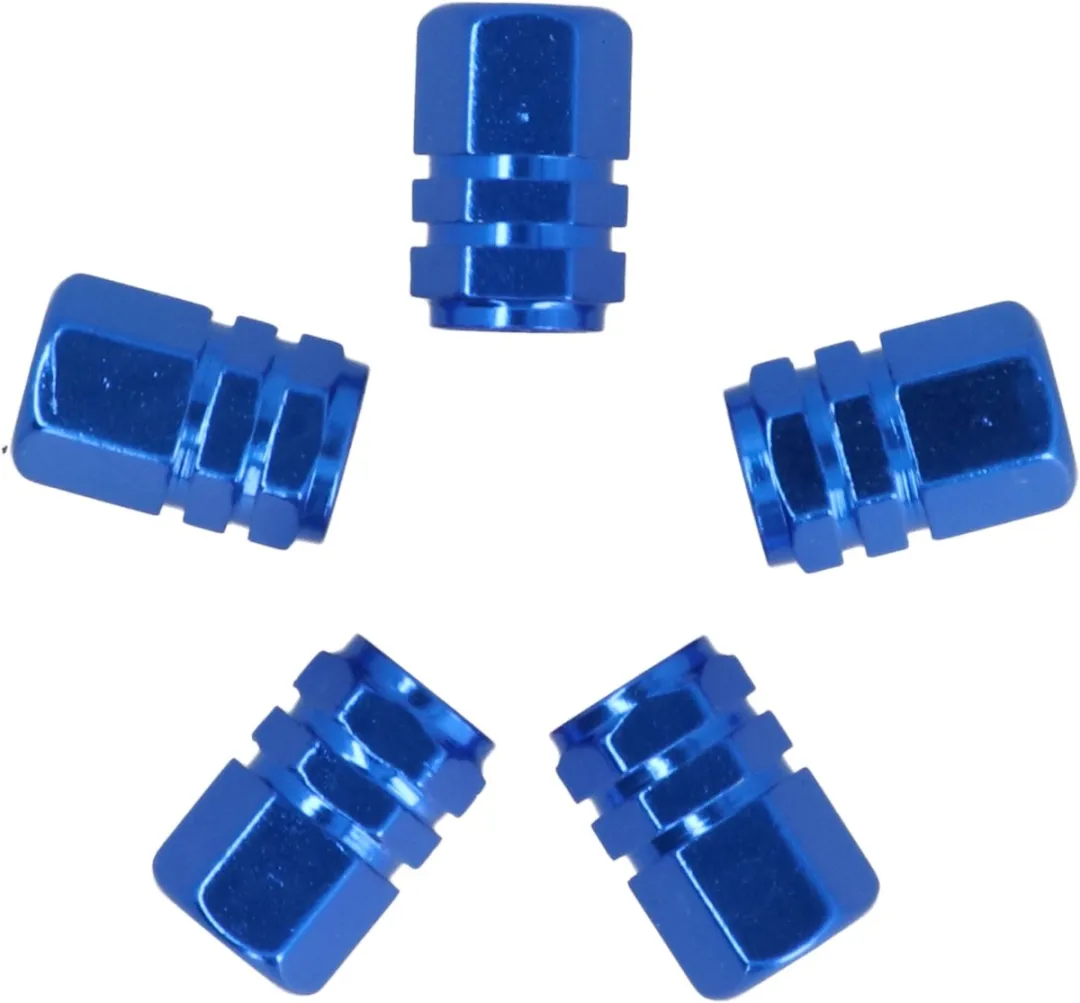 Carpoint Ventieldoppen - 5 Stuks - Blauw