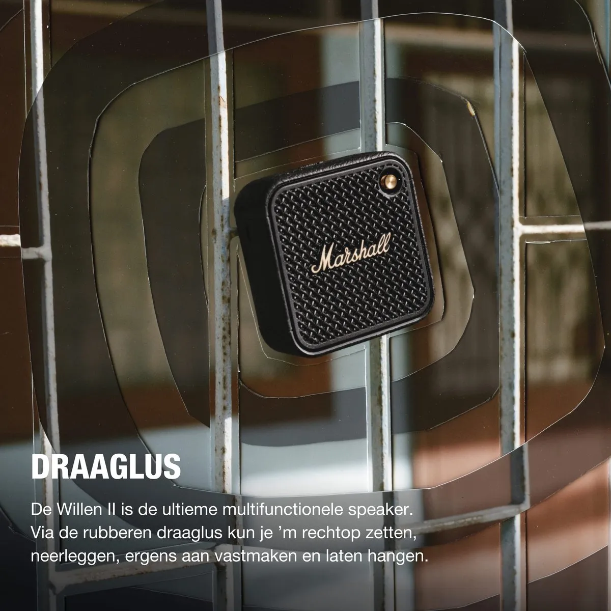 Marshall Willen II Bluetoothspeaker - Zwart & Messing - afbeelding 6 van 6