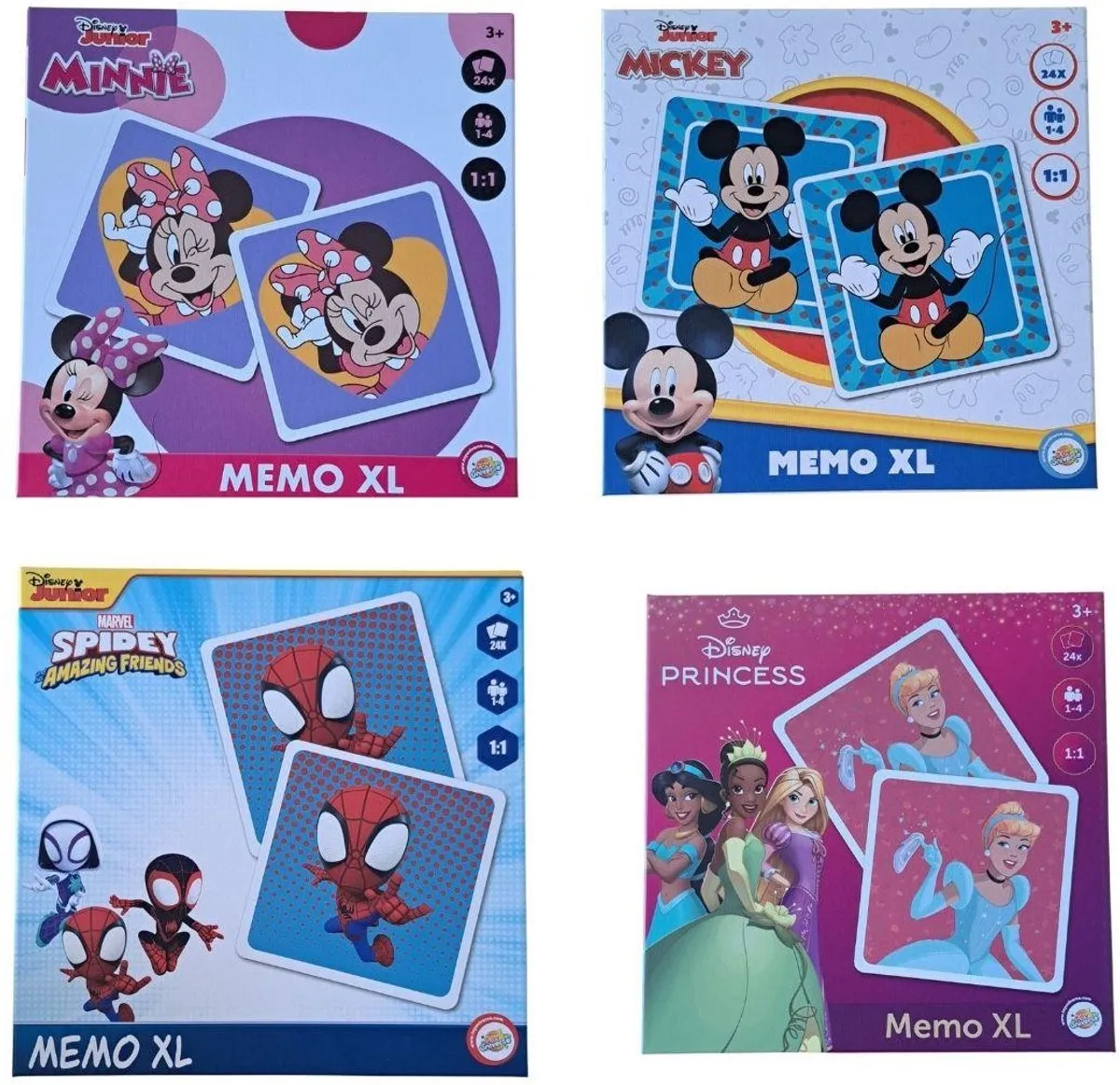 Disney Princess Beauties XL Memory Game - 24 Stuks - Multicolor
