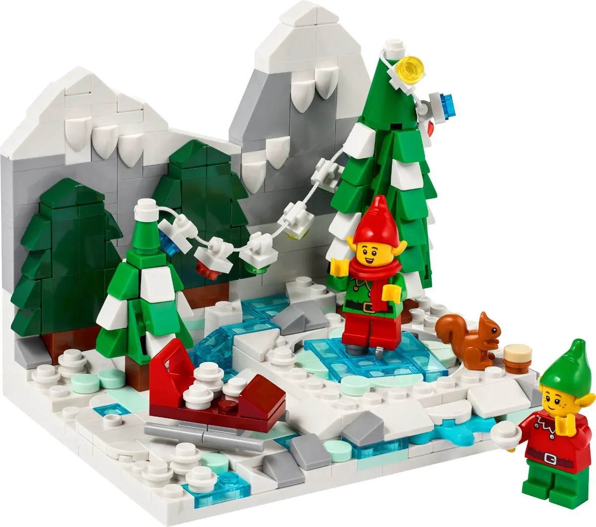 LEGO Wintertafereel met Elfen 40564 - 372 Stukken