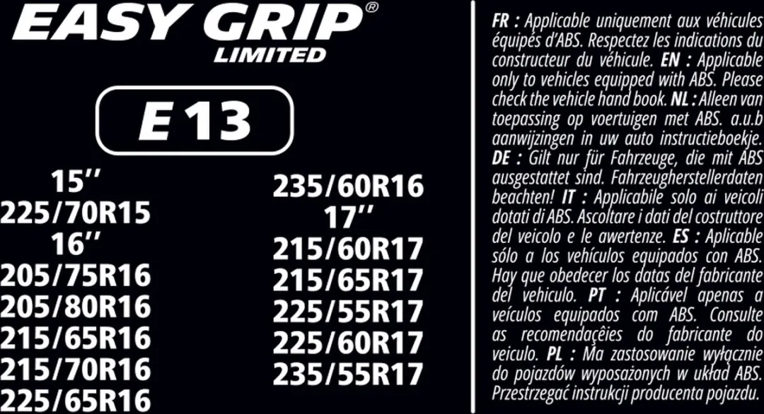 Michelin Easy Grip EG-E13 Sneeuwkettingen - 205/75-225/60R