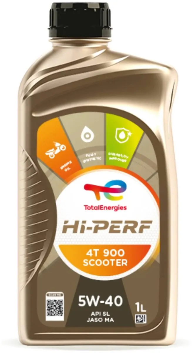 Total Hi-Perf 900 Scooter 4-takt Olie 5W40 1L