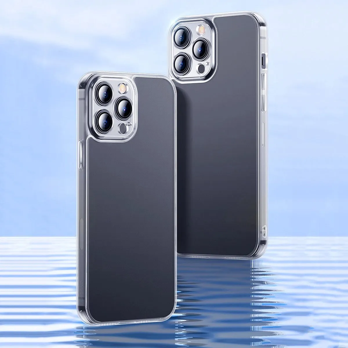 Baseus Matglazen Hoes iPhone 13/Pro/Max - Transparant