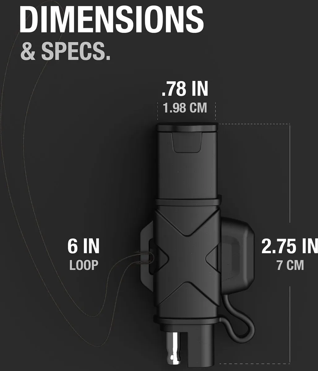 NOCO X-Connect GC009 SAE-adapter - Loodzuur