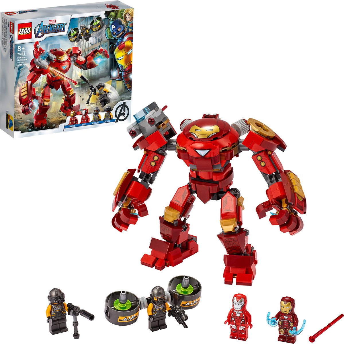 LEGO Marvel Avengers Iron Man Hulkbuster versus A.I.M. Agent - 76164