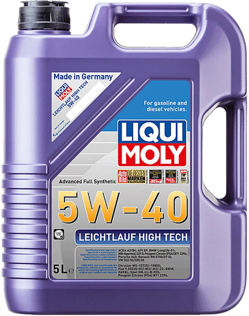 Liqui Moly Leichtlauf High Tech 5W40 Motorolie 5L