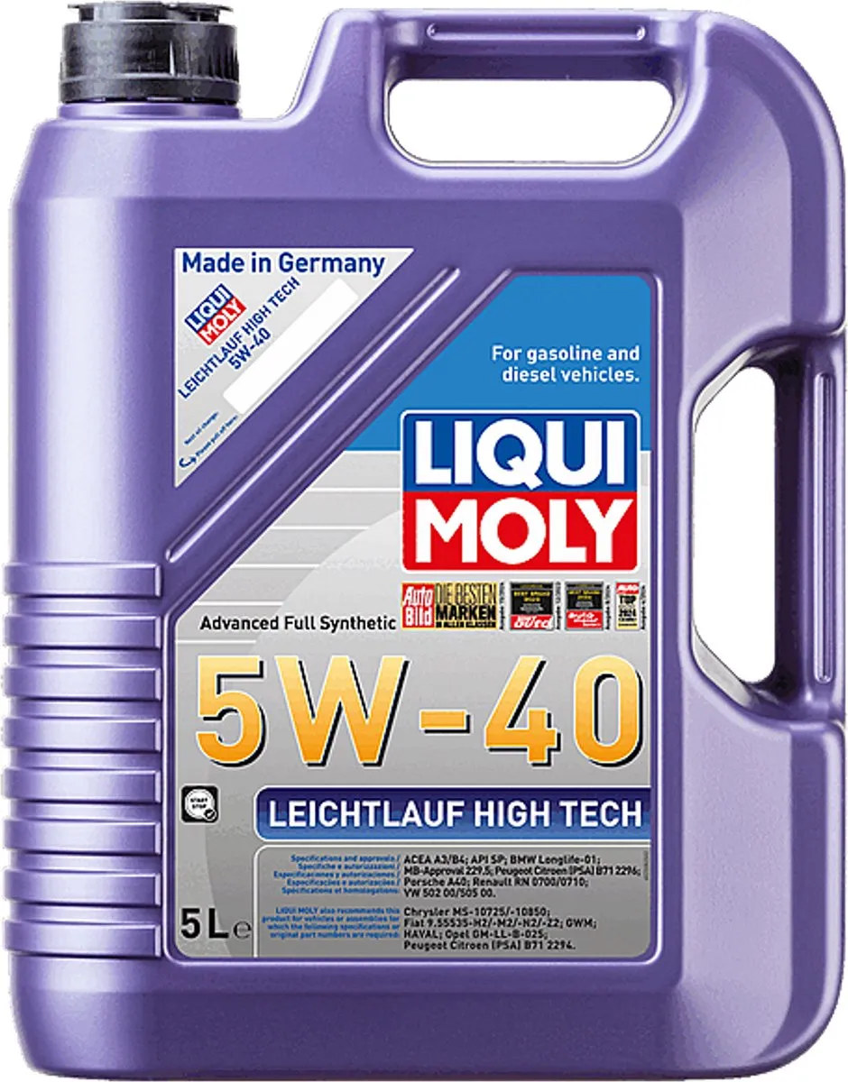 Liqui Moly Leichtlauf High Tech 5W40 Motorolie 5L