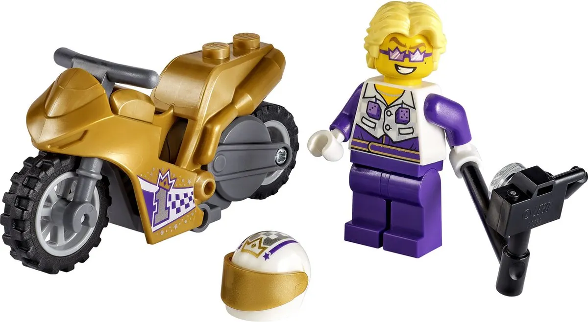 LEGO City Stuntz Selfie Stuntmotor 60309 - 14 Stukken - afbeelding 6 van 6
