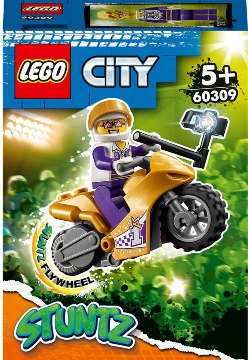 LEGO City Stuntz Selfie Stuntmotor 60309 - 14 Stukken