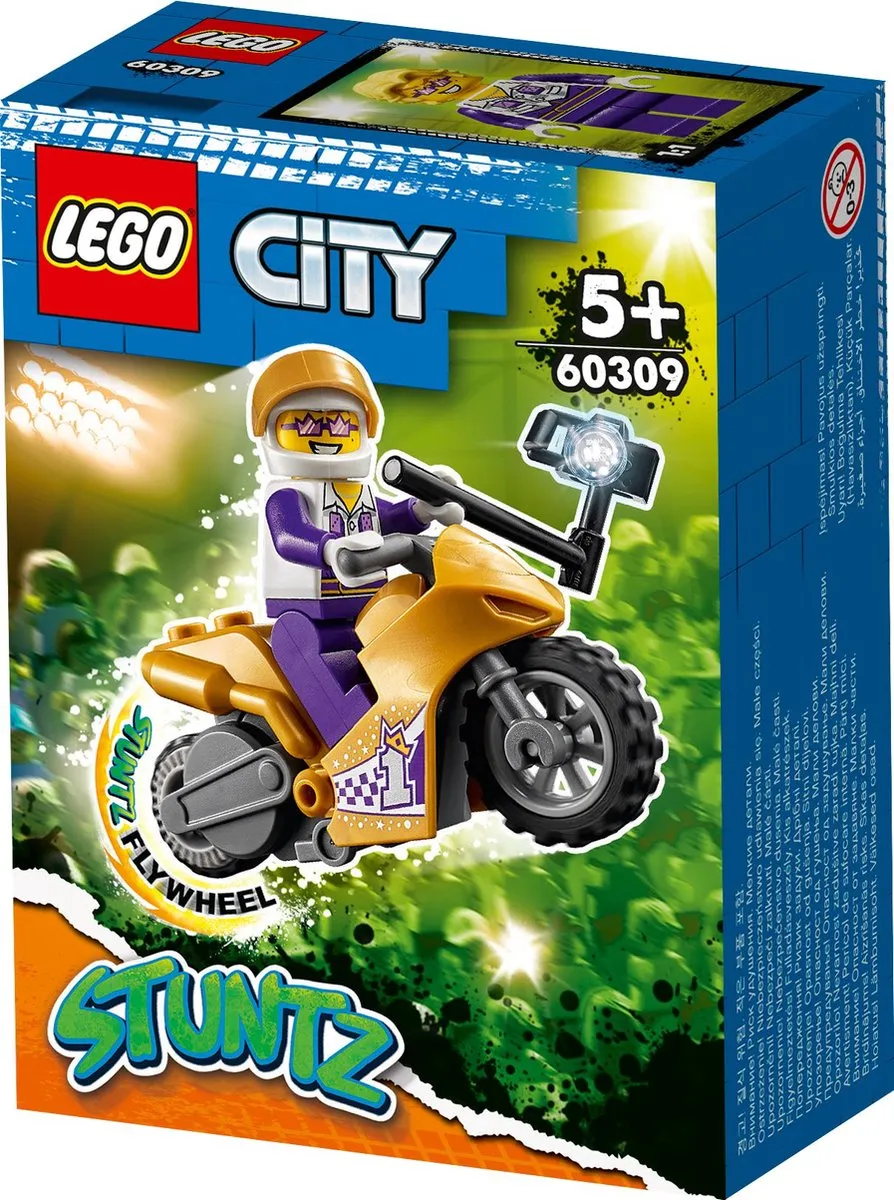 LEGO City Stuntz Selfie Stuntmotor 60309 - 14 Stukken